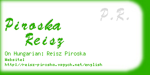 piroska reisz business card